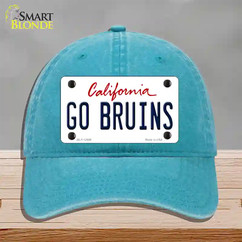 Go Bruins Novelty License Plate Hat Unconstructed Cotton / Lake Blue