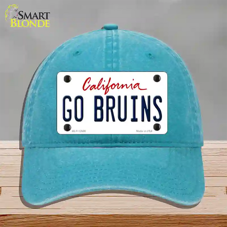 Go Bruins Novelty License Plate Hat Unconstructed Cotton / Lake Blue