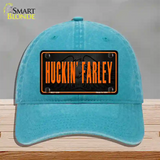 Huckin Farley Novelty License Plate Hat Unconstructed Cotton / Lake Blue