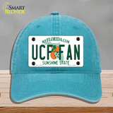 UCF Fan Novelty License Plate Hat Unconstructed Cotton / Lake Blue