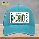 Knights Novelty License Plate Hat Unconstructed Cotton / Lake Blue