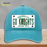 Go Knights Novelty License Plate Hat Unconstructed Cotton / Lake Blue