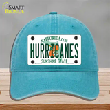 Hurricanes Novelty License Plate Hat Unconstructed Cotton / Lake Blue