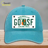 Go USF Novelty License Plate Hat Unconstructed Cotton / Lake Blue