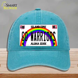 Go Warriors Novelty License Plate Hat Unconstructed Cotton / Lake Blue