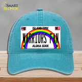 Warriors Fan Novelty License Plate Hat Unconstructed Cotton / Lake Blue