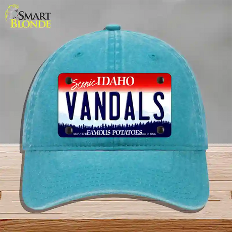 Vandals Novelty License Plate Hat Unconstructed Cotton / Lake Blue