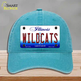 Wildcats Novelty License Plate Hat Unconstructed Cotton / Lake Blue