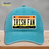 Irish Fan Novelty License Plate Hat Tag Unconstructed Cotton / Lake Blue