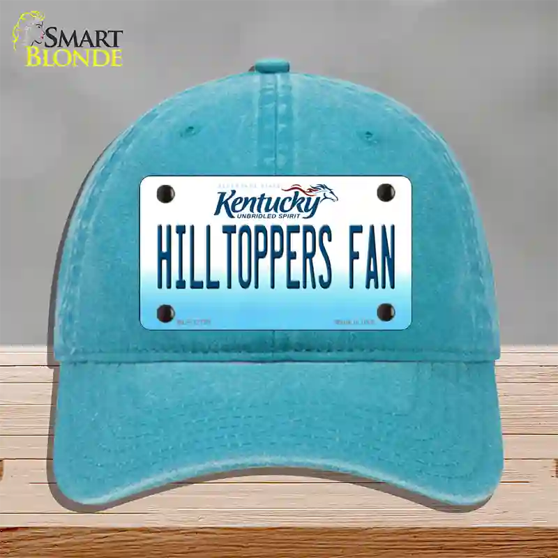 Hilltoppers Fan Novelty License Plate Hat Tag Unconstructed Cotton / Lake Blue