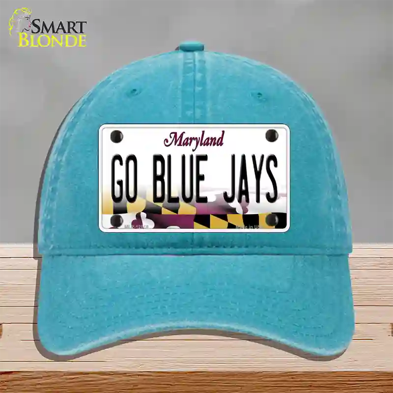 Go Blue Jays Novelty License Plate Hat Unconstructed Cotton / Lake Blue