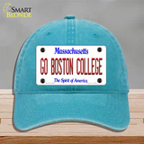 Go Boston College Novelty License Plate Hat Unconstructed Cotton / Lake Blue