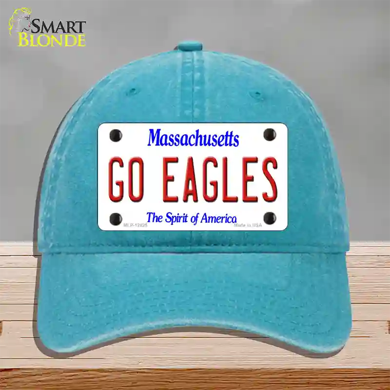 Go Eagles Novelty License Plate Hat Unconstructed Cotton / Lake Blue