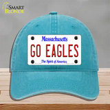 Go Eagles Novelty License Plate Hat Unconstructed Cotton / Lake Blue