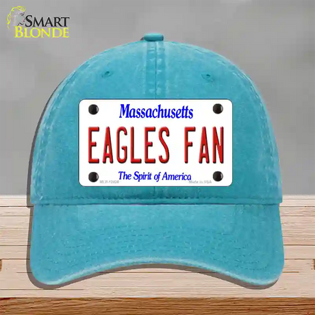 Eagles Fan Novelty License Plate Hat Unconstructed Cotton / Lake Blue