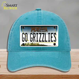 Go Grizzlies Novelty License Plate Hat Unconstructed Cotton / Lake Blue