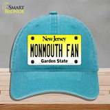 Monmouth Fan Novelty License Plate Hat Unconstructed Cotton / Lake Blue