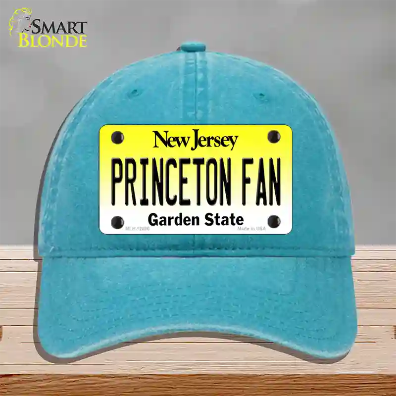 Princeton Fan Novelty License Plate Hat Unconstructed Cotton / Lake Blue