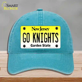 Go Knights New Jersey Novelty License Plate Hat Unconstructed Cotton / Lake Blue