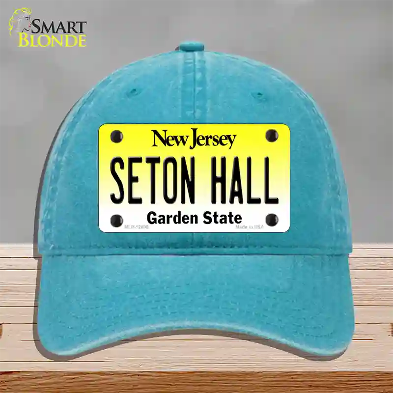 Seton Hall Novelty License Plate Hat Unconstructed Cotton / Lake Blue