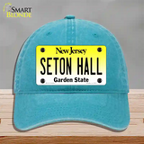 Seton Hall Novelty License Plate Hat Unconstructed Cotton / Lake Blue