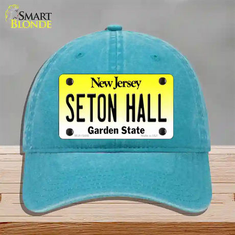 Seton Hall Novelty License Plate Hat Unconstructed Cotton / Lake Blue