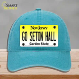 Go Seton Hall Novelty License Plate Hat Unconstructed Cotton / Lake Blue