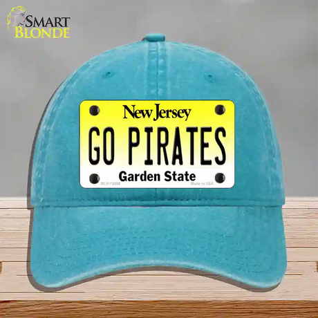 Go Pirates Novelty License Plate Hat Unconstructed Cotton / Lake Blue