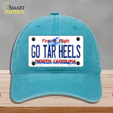 Go Tar Heels Novelty License Plate Hat Unconstructed Cotton / Lake Blue