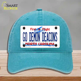 Go Demon Deacons Novelty License Plate Hat Unconstructed Cotton / Lake Blue