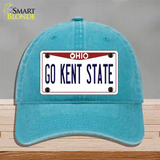 Go Kent State Novelty License Plate Hat Unconstructed Cotton / Lake Blue