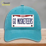 Go Musketeers Novelty License Plate Hat Unconstructed Cotton / Lake Blue