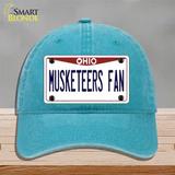 Musketeers Fan Novelty License Plate Hat Unconstructed Cotton / Lake Blue