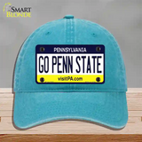 Go Penn State Novelty License Plate Hat Unconstructed Cotton / Lake Blue