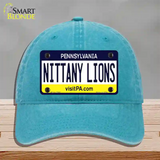 Nittany Lions Novelty License Plate Hat Unconstructed Cotton / Lake Blue