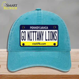 Go Nittany Lions Novelty License Plate Hat Unconstructed Cotton / Lake Blue