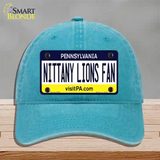 Nittany Lions Fan Novelty License Plate Hat Unconstructed Cotton / Lake Blue