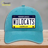 Wildcats Pennsylvania Novelty License Plate Hat Unconstructed Cotton / Lake Blue