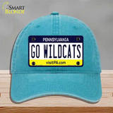 Go Wildcats Pennsylvania Novelty License Plate Hat Unconstructed Cotton / Lake Blue