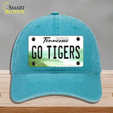 Tennessee Go Tigers Novelty License Plate Hat Unconstructed Cotton / Lake Blue