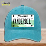 Vanderbilt Novelty License Plate Hat Unconstructed Cotton / Lake Blue