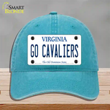 Go Cavaliers Novelty License Plate Hat Unconstructed Cotton / Lake Blue