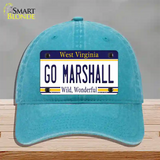 Go Marshall Novelty License Plate Hat Unconstructed Cotton / Lake Blue