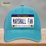 Marshall Fan Novelty License Plate Hat Unconstructed Cotton / Lake Blue