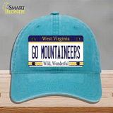 Go Mountaineers Novelty License Plate Hat Unconstructed Cotton / Lake Blue