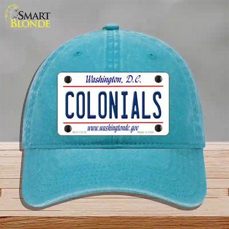 Colonials Novelty License Plate Hat Unconstructed Cotton / Lake Blue