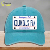 Colonials Fan Novelty License Plate Hat Unconstructed Cotton / Lake Blue