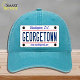 Georgetown Novelty License Plate Hat Unconstructed Cotton / Lake Blue