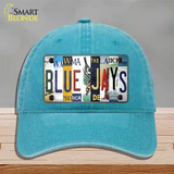 Blue Jays Strip Art Novelty License Plate Hat Tag Unconstructed Cotton / Lake Blue