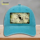 Cancer Zodiac Novelty License Plate Hat Unconstructed Cotton / Lake Blue